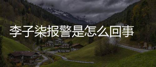 李子 李怎么子柒回事报警原因警是揭秘柒报